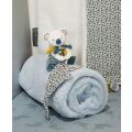 Doudou Plüsch-Babydecke Koala Yoca 70x100 cm blau